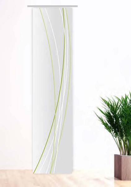 Linea greygreen vario dark rechts, Flächenvorhang Einzel